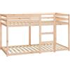 vidaXL Letto a Castello Senza Materasso 90x190 cm Legno di Pino