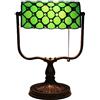 Uziqueif Lampada da Tavolo Tiffany, Lampada da scrivania Vintage, Paralume in Vetro, abat Jour da Comodino con Interruttore a Catena, per la casa, Il Letto, la scrivania, Ufficio,A