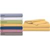 Tata Home Lenzuolo sopra 100% Cotone Misura 1 Piazza e Mezza cm 180X300 Colore Giallo