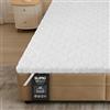 SLIPIO Coprimaterasso 140x190 cm Topper | 5 cm | Ergo+ Schiuma Ortopedica | Sfoderabile e Lavabile | Antiacaro Anallergico