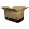 COMMERCIALE COORDINAMENTO TRASLOCATORI SCATOLE TRASLOCO 10 PZ CM. 60X40X35 CARTONE AVANA DOPPIA ONDA + 1 PENNARELLO NERO OMAGGIO + 10 ETICHETTE ADESIVE OMAGGIO