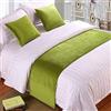 BAMCQ Bed Runner Letto Runner Runner da letto Biancheria da letto dell'hotel di alta qualità velluto letto asciugamano coda letto bandiera pad letto copriletto copriletto decorazione della coda verde senap