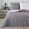 Buymax® Copripiumino Singolo 155x220 100% Cotone 2 Pezzi Copripiumino - Set di Biancheria da Letto 155 x 220cm 1 x Federa 80x80cm, Copripiumino Renforcé ÖKO-TEX con Cerniera