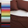 Tata Home Lenzuolo sopra 100% Cotone Misura cm 150x300 Letto Singolo 1 Piazza Colore Marrone Made in Italy 57 Fili al cm2