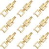 SUNNYCLUE 1 Scatola 9 PZ 20 mm Vero Placcato Oro 18K Chiusure Ripiegabili Estensore per Bracciale Collana Chiusure di Estensione Chiusura Chiusura Pieghevole Sfusa per Creazione di Gioielli Bracciali