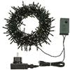 XMASKING Catena 12,5 m, 300 led bianchi, con giochi di luce, cavo verde, EX Best Value, luci di Natale, luci per l'albero di Natale, luci natalizie
