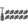Atyhao Portalampada, Attacco per Lampadina a Candela Ad Alto Tasso di elettricità Ampiamente Applicabile E14 per la Casa (Nero)