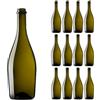 Firmadigaranzia srl 12 Pz - Bottiglia in vetro vuota per vino spumante e birra artigianale COLLIO da 750 ml | Bottiglia vetro vuota per vino e birra artigianale con predisposizione tappo corona