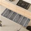 Comart - Tappeto Cucina Malaga - Passatoia 100% PVC - Antimacchia - Antiscivolo - Impermeabile - Tappetino Lavabile in Lavatrice - Corsia Moderna per Cucina e Corridoio - Legno Grigio - 55x170 cm