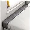 ELYSYSRL Riempitivo per Materassi, Letto Gap Filler Cuscino, Cuscino per Testata, Connettore per letto Doppio/Materasso, per Riempire lo Spazio tra la Testiera e il Materasso(Dark gray,135x5x20cm)