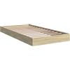 vidaXL Giroletto Rovere Sonoma 100x200 cm in Legno Multistrato, Letto, arredo Camera da Letto, Struttura Letto, Mobile Camera da Letto, Telaio Letto