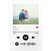 LASERO' Targa Spotify Personalizzata in Plexiglass con Foto e Canzone - Spotify Plaque con Codice Scansionabile - Opzione Base in Legno o Plexiglass - Idea Regalo Personalizzato Coppia