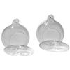 C.X.Y. 10 Pezzi Sfere Da Appendere Vetro Portacandele Diametro 10CM/12CM Decorazione Addobbo (DIAMETRO 12CM)