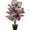 YJWZ Palma Artificiale in Vaso Piante Finte da Interno ed Esterno con Foglie Realistiche Pianta Finta Tropicale Areca per Decorare Casa,Ufficio Giardino Soggiorno e Tavolo (Albero di taro da 72 cm)