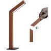 ACMHNC Lampada da Tavolo LED Ricaricabile In Legno, Lampada da Tavolo Senza Fili Con Batteria, Touch Dimmerabile 5000 K, Lampade Magnetica In Legno Girevole 180° e Rimovibili, Per Lettura, Lavoro,B