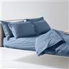 Lisola Set Lenzuola Letto Singolo, Parure Lenzuola in Cotone Pregiato, Made in Italy, Lenzuola da Sopra 160x290cm + 1 Federa 50x80cm, Tinta Unita. Modello: Tortona, Valanga