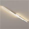 Jadssox Plafoniera Moderna lineare LED Lampada da soffitto a Semi-Incasso, Lampadario a Striscia Lunga Minimalista Luci Vicine al soffitto per Ufficio Soggiorno Camera da Letto Corridoio Cucina 3000K