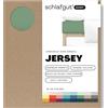 schlafgut Easy Jersey, lenzuola con angoli 90x190 cm a 100x200 cm, 100% cotone biologico, certificato ÖKO TEX, Green Mid