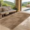 SIMPEX Tappeto per Interni ed Esterni, Robusto, Resistente alle intemperie e Facile da Pulire, con Effetto Juta Naturale, Ideale per Soggiorno, Cucina, terrazza, 80x250 cm