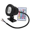AUNMAS Luce Subacquea a LED RGB, Faretto LED RGB Impermeabile con Telecomando per Fontana Paesaggistica con Faretto da Giardino Esterno (alluminio plastificato)