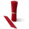 CanBee Candele di cera Candele Sottili in Cera d'Api Naturale Rosse | 21 x 0,8 cm | Lunga Durata & Combustione Pulita Senza Fumo | Per Meditazione Yoga Rituali & Mindfulness | CanBee | 25 pz