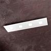 Top Light PLAFONIERA 4 LUCI LED RETTANGOLARE BIANCA MODERNA L 80 CM