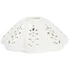 arterameferro Paralume ceramica bianca di ricambio traforato 17 cm