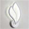 LIGKIN Applique da Parete a LED Interni 12W, Creativa Lampada da Parete a forma di Foglia Moderna Luce Notturna Acrilico per Camera da letto dei bambini Ufficio Corridoio Soggiorno