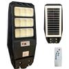 TANIASHOP Lampione Stradale LED Esterno Solare 1500W con Telecomando Faro Ricarica Solare con Sensore di Movimento, Crepuscolare, Timer Luce Bianca 6500K IP67 Impermeabile per Cortile, Giardino
