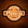 zouwii Insegna Al Neon per Pizza, Insegna a LED per Pizza, Insegna Luminosa per Pizza, Insegna Al Neon per Pizzeria, Decorazione Da Parete per Pizzeria, Decorazione per Ristorante Italiano