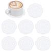 M METERXITY 8-Pack Centrini All'Uncinetto Fatti A Mano, Centrini Rotondi In Cotone Da 4 Pollici/10cm Per Tavolo/Tazza/Ciotola/Vaso/Vassoio Da Tè, Tovagliette A Pizzo [Bianco]