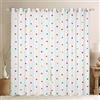 Tbrand Tenda colorata a pois per camera dei bambini per camera da letto - Tende di lusso ipoallergeniche in microfibra leggera per ragazzi e ragazze, L66*A90