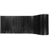 Casatessile CASA TESSILE Tappeto Bamboo Cucina Tinta Unita Antiscivolo, a metraggio Passatoia bambù, Tappeto Bamboo su Misura. - Nero