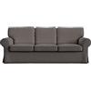 MASTERS OF COVERS Copridivano Ektorp 3 Posti, Cotone Grigio Scuro