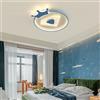 YiiNaio dimmable camera dei bambini plafoniera led azzurro rotondo lampadario per bambini creativo corona design illuminazione soffitto ragazzi ragazze camera da letto soggiorno sala da pranzo diamante design