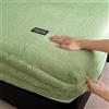 Mateju Lenzuola con Angoli Elasticizzati in Pile Invernale caldo e Morbido, Lenzuola con Angoli Tinta Unita Coprimaterasso per Letto Singolo Matrimoniale, Tasche Profonde 30 cm (verde,120x200cm)