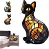 Xpwghap lampada gatto,lampada vintage a forma di gatto in vetro colorato, di bassotto in vetro colorato a forma di, vintage, led da tavolo,luci a forma di animale