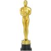 PELUSCIAMO Statuetta Premio Cinema Oro 32 cm OSCAR Personalizzabile | Materiale Pvc PS 33564