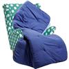 Corredocasa Plaid Imbottito Trapuntato Multiuso Made in Italy- Morbido e Accogliente, Ideale per Soggiorno, Letto e Relax - Coperta Elegante e Decorativa (Blu/Azzurro, Grande 150x200)