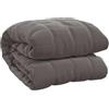 vidaXL Coperta Ponderata Grigia 150x200 cm 7 kg Tessuto