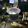 Partenopea® Faretto a led segnapasso calpestabile da esterno viali sentieri giardino IP65 illuminazione luce da incasso a terra (3W Luce calda 3000K Large)