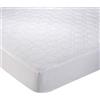 EVERGREENWEB MATERASSI & BEDS EVERGREENWEB - Coprimaterasso Singolo 80x190 cm Trapuntato in Cotone 100% Naturale, Angoli Elasticizzati, Protezione ANALLERGICA per Materasso con Trattamento Nuova Generazione, Tessuto Traspirante