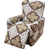 WWQQKJ 4-Pezzi Copripoltrona Relax Reclinabile Universale, Moderna Fodere Copripoltrona Reclinabile 1 Posto Elasticizzato Lavabile Rimovibile,Copertura per Poltrona Reclinabile(Color 13)