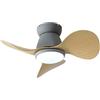 Dceinz 60cm Piccolo Lampadario Con Ventilatore Da Soffitto E Telecomando Ventilatori A Lampadario Reversibile Dimmerabile Silenzioso Plafoniera Con Ventilatore Per Bambini Camera Da Letto-Grey