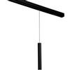 TOT ELECTRIC FARETTO A CILINDRO LED 8W Nero per Binario Magnetico elettrificato illuminazione a bassa tensione 48V Luce Naturale a sospensione sospeso