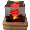 Lyricalist Mushroom Cloud Night Light, Atomic Atmosphere Lamp, Resin Mushroom Cloud Shape Lamp, Rechargeable Mushroom Night Light, Atmosphere Lamp Decoration, Atomic Bombs Explosions Lamp for Bedroom