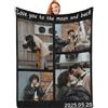 Generic Coperta Personalizzata con Foto e Scritta - Plaid Personalizzato per Donna, Uomo, Coppia e Famiglia - coperte personalizzate per San Valentino, Festa del Mamma regalo divertenti amica