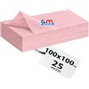 Generic GM 25 Pezzi - Tovaglie in TNT Alta Qualità Italiana 100x100cm Colore ROSA, Tovaglie Coprimacchia in TNT Tessuto non Tessuto Ideali per la ristorazione vari colori