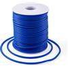 Craftdady Tubo cavo da 25 m, in gomma PVC, avvolto intorno al filo di memoria, per collane e bracciali, colore: blu