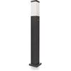 LED Universum Luce di percorso, in acciaio inox con verniciatura a polvere (antracite), 2 prese, 80x12,5cm, IP44, presa E27, per l'illuminazione di giardini e vialetti (con sensore crepuscolare)